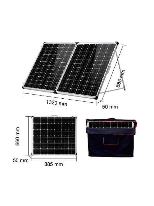 200W solar panel with aluminum stand + charger