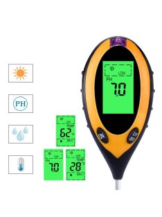   4 in 1 Digital Hydroponic Soil Acdity Analyzer Detector Monitor
