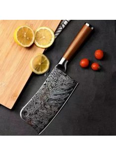   Damascus PatternKitchen Knife Set - Special Vegetable, Meat, And Bone Knives For Chefs
