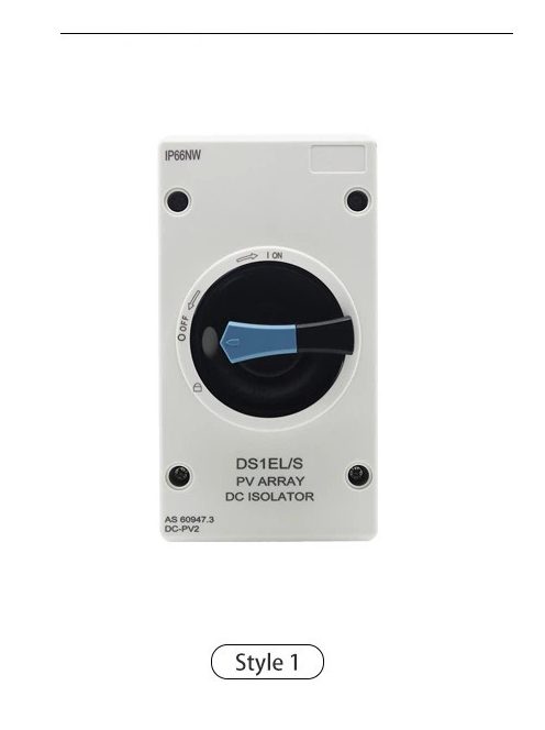 Napelem leválasztó kapcsoló, 4P, DC, IP66