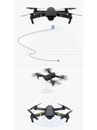 Eachine E58 Emotion 1080P kamera verzió drón, összecsukható karokkal és magasság megtartással