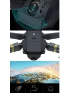 Eachine E58 Emotion 1080P kamera verzió drón, összecsukható karokkal és magasság megtartással