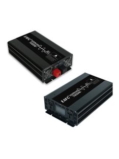   7000W inverter tiszta szinuszos DC 12V-ról AC 220V-ra dupla aljzattal, LED kijelzővel, EAFC