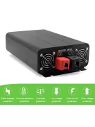 7000W inverter tiszta szinuszos DC 12V-ról AC 220V-ra dupla aljzattal, LED kijelzővel, EAFC