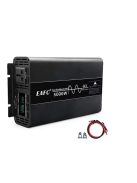 5000W inverter tiszta szinuszos DC 12V-ról AC 220V-ra LED kijelzővel