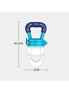   Silicone Fresh Food Baby Nibbler Fruit Nipples Feeding Safe Infant Baby Supplies Size M Blue