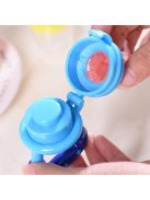 Szilikon etető cumi és fogzásgátló, M méret Kék