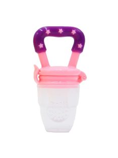   Silicone Fresh Food Baby Nibbler Fruit Nipples Feeding Safe Infant Baby Supplies Size L Pink