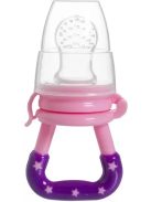 Szilikon etető cumi és fogzásgátló, M méret Rózsaszín