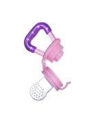 Szilikon etető cumi és fogzásgátló, M méret Rózsaszín