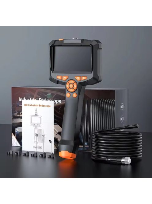 Industrial Endoscope Camera 4.3inch IPS Screen IP67 Waterproof HD1080P 8mm Lens Pipe Sewer Inspection Camera Borescope For Car