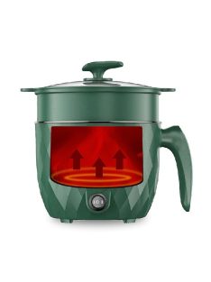 Mini Electric Rice Cooker Multifunction Cooking pots - green