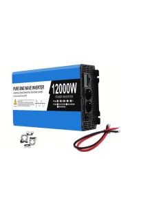   12000W inverter tiszta szinuszos DC 24V-ról AC 220V-ra LED kijelzővel