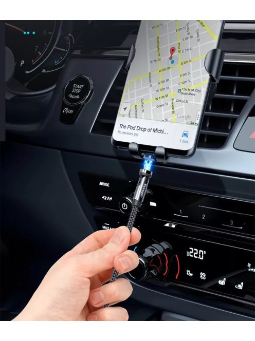 Mágneses Apple Lightning kábel 540 fok ES