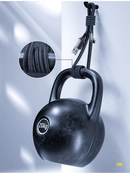 Mágneses Apple Lightning kábel 540 fok ES