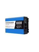 8000W inverter tiszta szinuszos DC 12V-ról AC 220V-ra LED kijelzővel