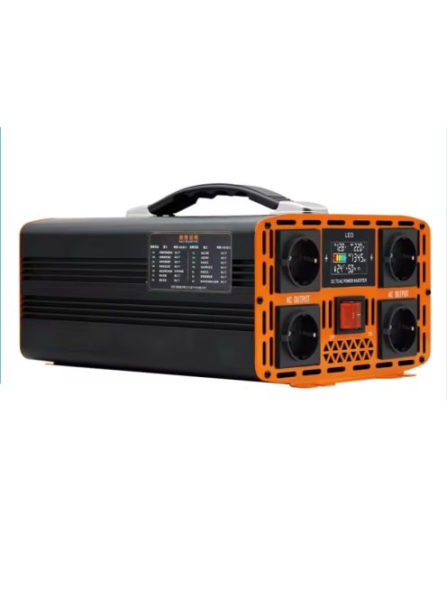 7000W inverter tiszta szinuszos DC 12V-ról AC 220V-ra dupla aljzattal, LED kijelzővel, EASUN