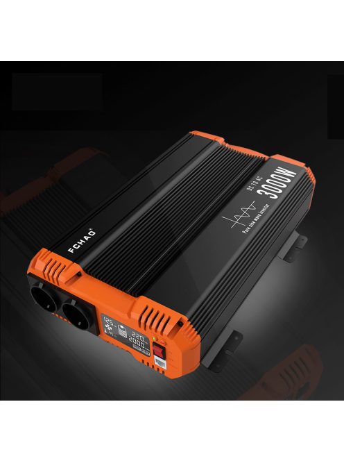 6000W Power Inverter Pure Sine Wave DC 12V to AC 220V with remote, FCHAO