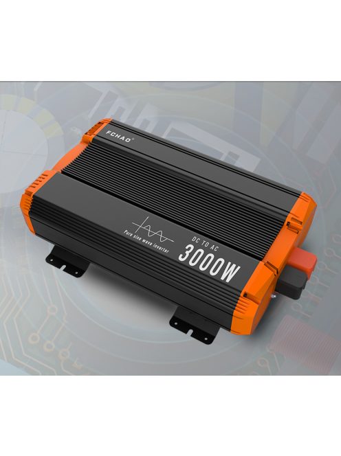 6000W Power Inverter Pure Sine Wave DC 24V to AC 220V with remote, FCHAO