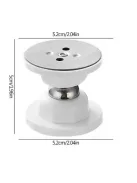 Silicone Door Suck Hotel Household Strong Magnetic Strong Mute Door Touch Silicone Anti-collision Door Stall Door Stopper, white