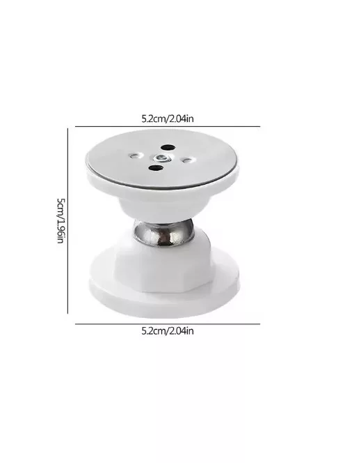 Silicone Door Suck Hotel Household Strong Magnetic Strong Mute Door Touch Silicone Anti-collision Door Stall Door Stopper, white