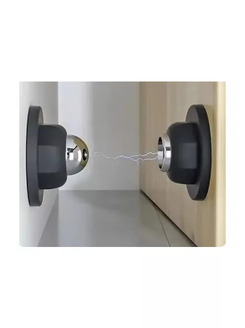 Silicone Door Suck Hotel Household Strong Magnetic Strong Mute Door Touch Silicone Anti-collision Door Stall Door Stopper, black