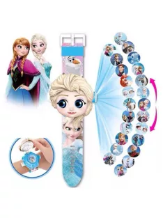 Frozen digital watch with projector 
