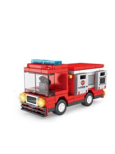 City Series Building Blocks fire truck, 100 piece