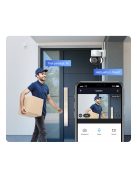 Tuya PTZ IP dóm kamera, forgatható, mozgáskövető, WIFI, kültéri, 5 MP, LED fénnyel ellátva