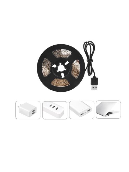 Fitolámpa LED szalag, teljes spektrumú,  növekedést elősegítő fény,  rózsaszínű  1m IP65