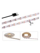 Fitolámpa LED szalag, teljes spektrumú,  növekedést elősegítő fény,  rózsaszínű  1m IP65