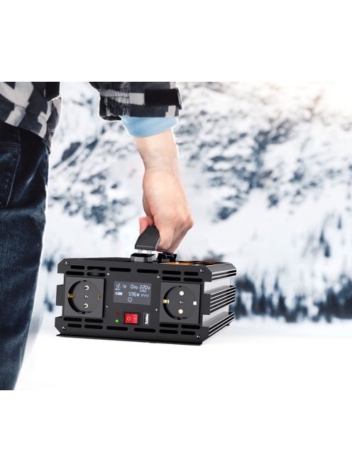 FDIK Premium 4000W / 2000W 12V Pure Sine inverter, RF remote control