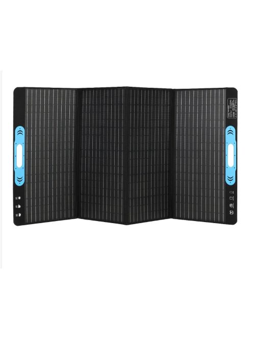 200W Napelem + kábelek, hordozható, rugalmas, összecsukható