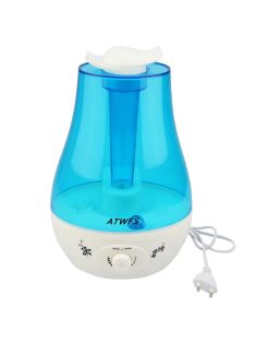   Ultrahangos hideg párásító és légtisztító, nagy kapacitású, 3L, forgatható, dupla permetezőfejjel, LED világítással