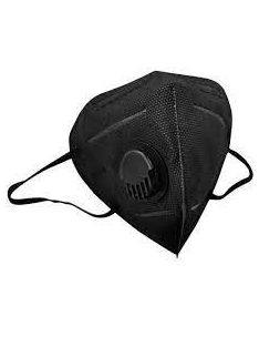   KN95 FFP2 Mask Valved Face Mask Respirator kn95 ffp2 ffp3 Face Mask 6 Layer Protection Anti-dust Mask Face Protective, black