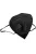 KN95 FFP2 Mask Valved Face Mask Respirator kn95 ffp2 ffp3 Face Mask 6 Layer Protection Anti-dust Mask Face Protective, black