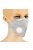 KN95 szelepes maszk (FFP2), egészségügyi szájmaszk, szürke