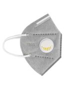 KN95 FFP2 Mask Valved Face Mask Respirator kn95 ffp2 ffp3 Face Mask 6 Layer Protection Anti-dust Mask Face Protective, gray