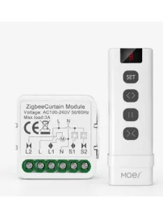   Tuya Zigbee intelligens redőny- és függönyvezérlő modul RF távirányítóval
