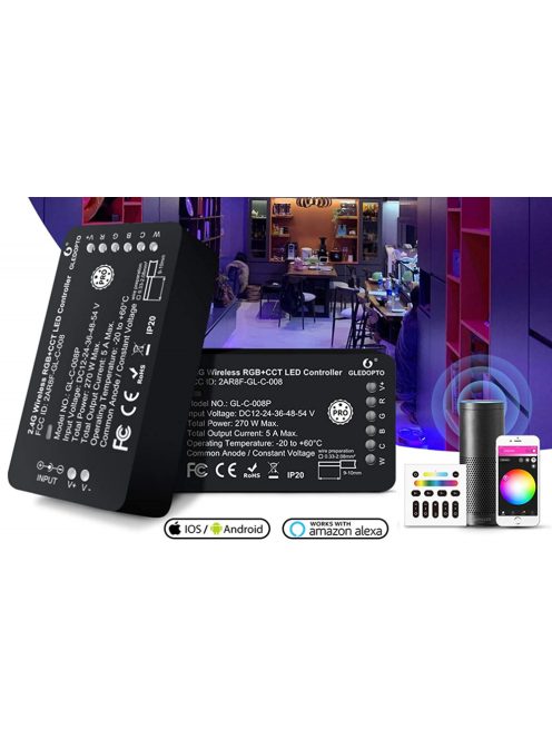 Philips Hue Lightstrip compatible RGBCCT controller Gledopto Pro