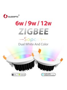   Philips Hue White And Color kompatibilis Beépíthető Spot Led lámpa 9W Gledopto