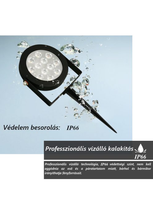 Tuya Zigbee kerti színes LED lámpa kompatibilis kültéri Gledopto RGBCCT PRO leszúrható 12W