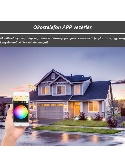 Tuya Zigbee kerti színes LED lámpa kompatibilis kültéri Gledopto RGBCCT PRO leszúrható 12W