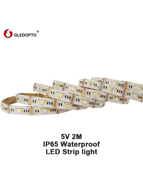 RGB+CCT LED strip 2m Philips Hue compatible 5V Gledopto IP65 (2 meter)