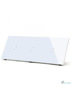   Elegant Triple Touch Light Switch 1 Gang 1 Way, Tempered Glass Panel Light Switch