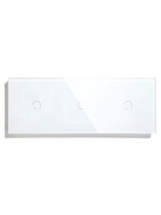   Elegant Triple Touch Light Switch 1 Gang 1 Way, Tempered Glass Panel Light Switch