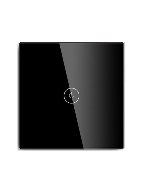 Tuya compatible Wi-Fi smart wall switch 1 gang 1 way black