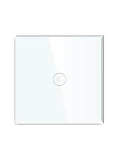 Tuya compatible Wi-Fi smart wall switch 1 gang 1 way white