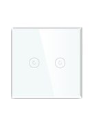 Tuya compatible Wi-Fi smart wall switch 2 gang 1 way
