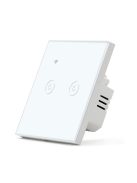 TUYA Wi-Fi érintő villanykapcsoló csillár kapcsoló, fehér, okos villanykapcsoló, Elegant család